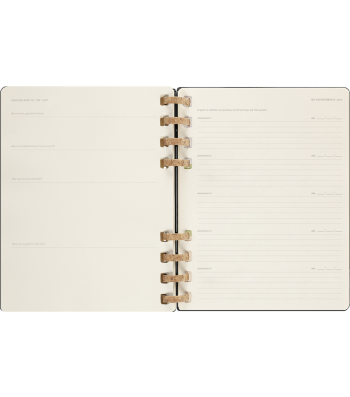 Великий Щотижневик Moleskine 2024 Spiral Чорний