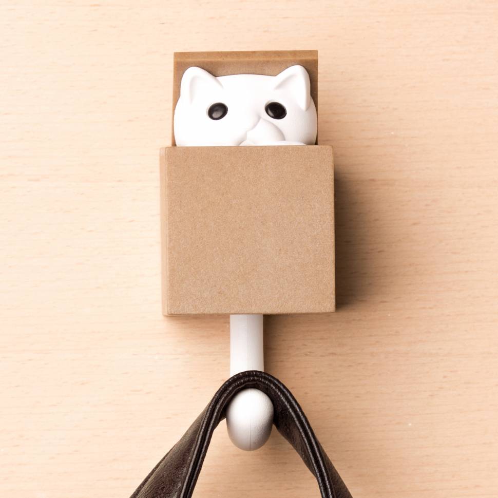 Крючок настенный Qualy Kitt-a-boo