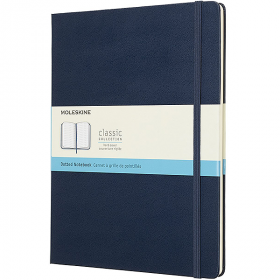 Большой блокнот Moleskine Classic Синий Твердая обложка Точка