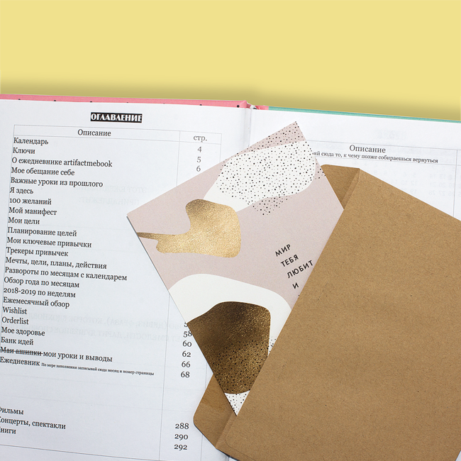 Планер Artifact Create Your Own Розовый Круги Планер Artifact Create Your Own Розовый Круги