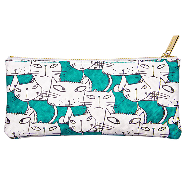 Пенал косметичка Chicardi Cats Emerald