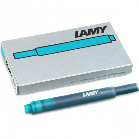 Картриджі Lamy T10 з чорнилом для пір&#39;яних ручок Lamy 5 шт Бірюзові