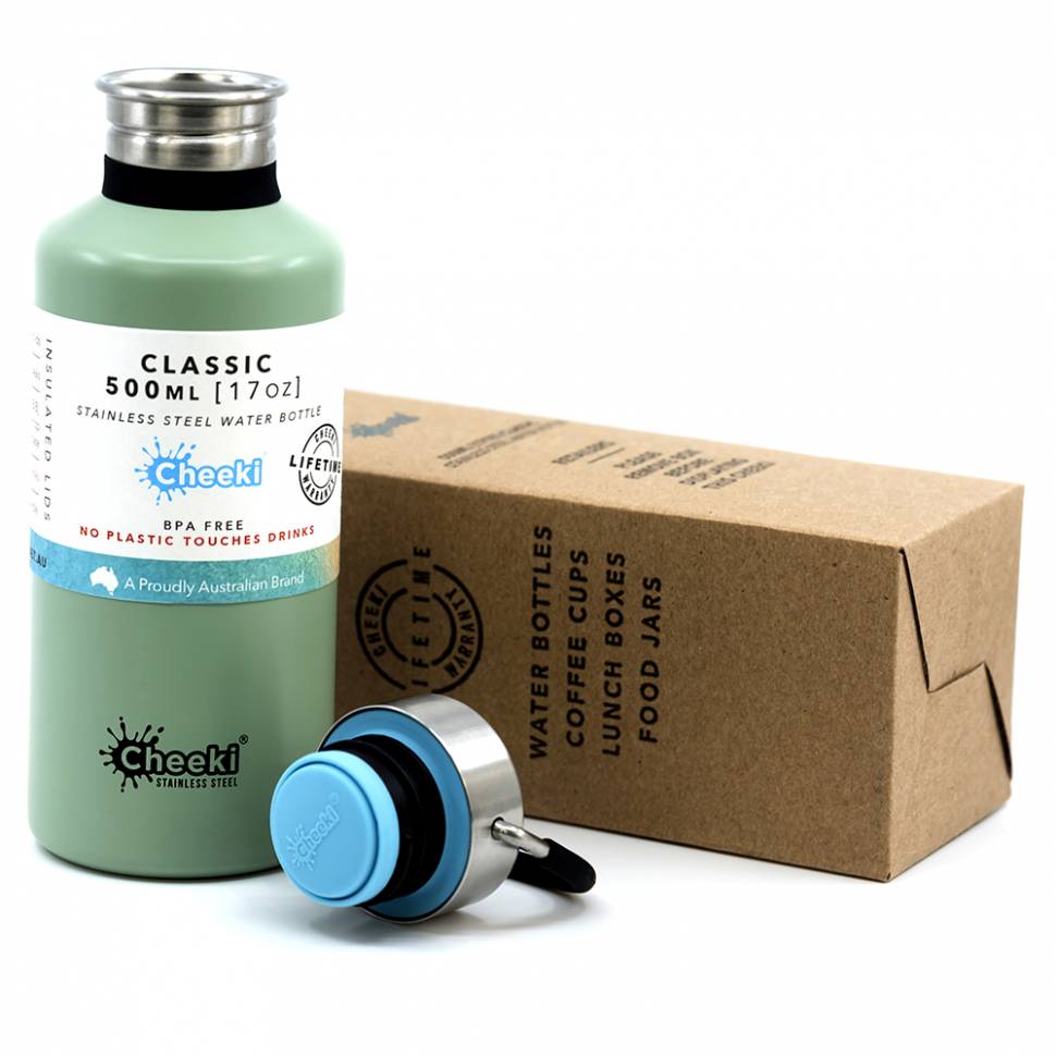Детская бутылка для воды Cheeki Classic Single Wall 500 ml Pistachio