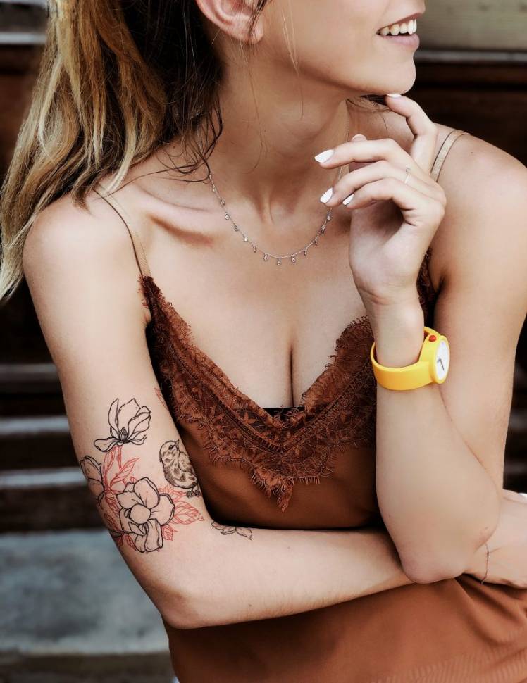 Набор временных татуировок Сезон Магнолий