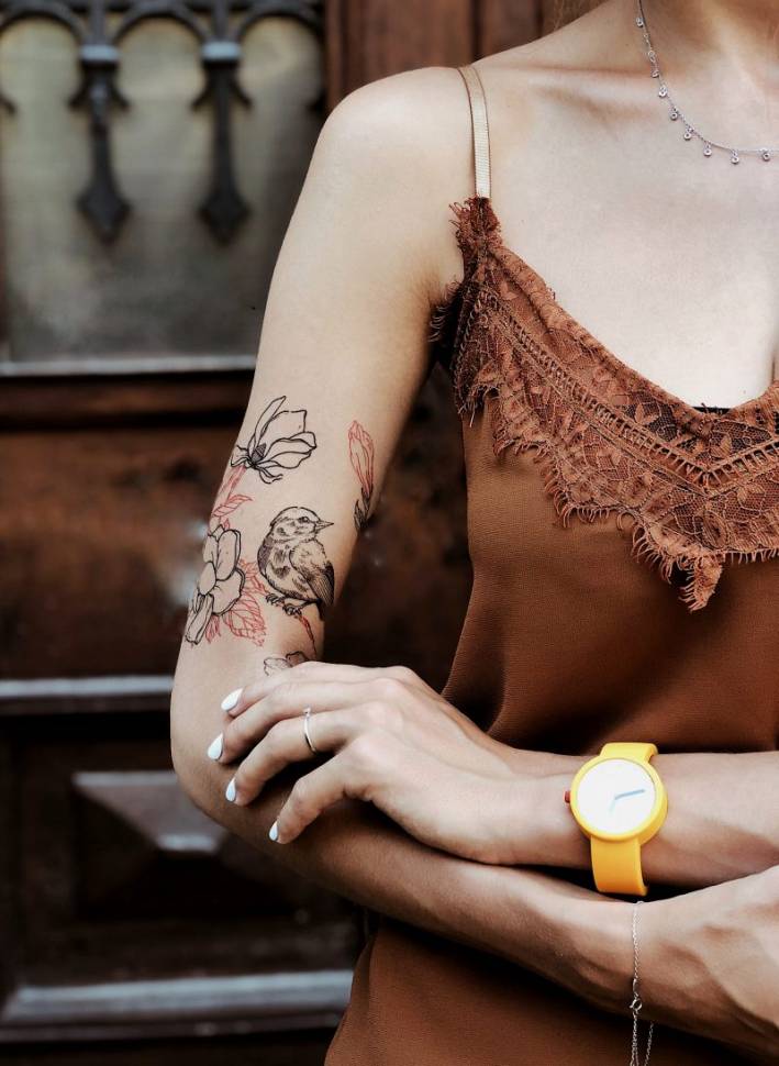 Набор временных татуировок Сезон Магнолий