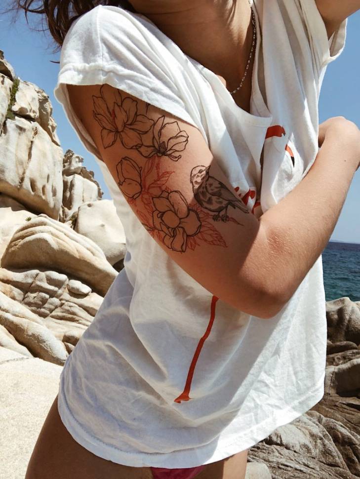 Набор временных татуировок Сезон Магнолий