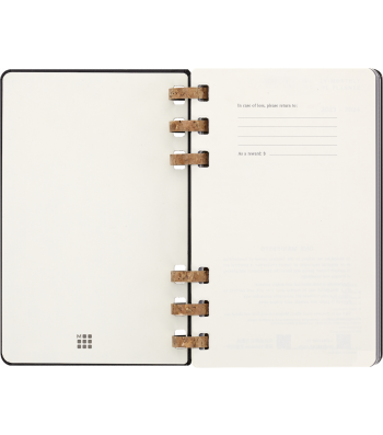 Середній Щотижневик Moleskine 2026 Spiral Чорний