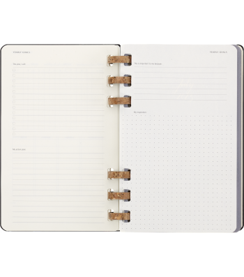 Середній Щотижневик Moleskine 2026 Spiral Чорний