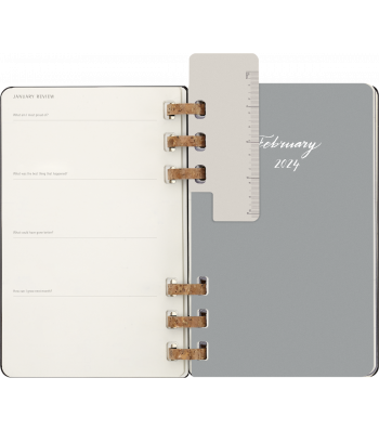 Середній Щотижневик Moleskine 2026 Spiral Чорний