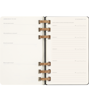 Середній Щотижневик Moleskine 2026 Spiral Чорний