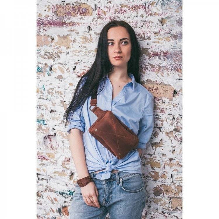 Сумка на пояс BlankNote DropBag Коньяк