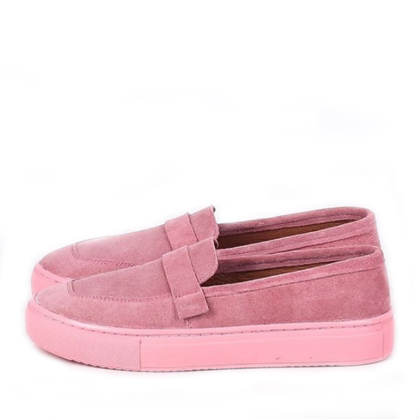 Замшевые мокасины Jizuz розовые