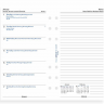 Бланки Неделя на странице с заметками Filofax Personal White на 5-и языках 2019 (68409)