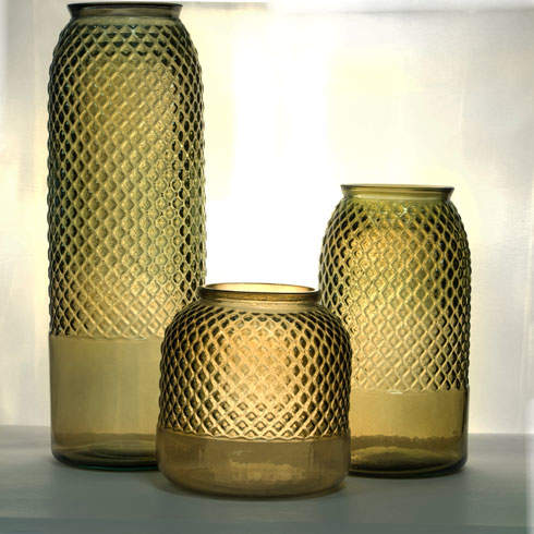 Ваза San Miguel DIAMANTE 28 см Кунжут