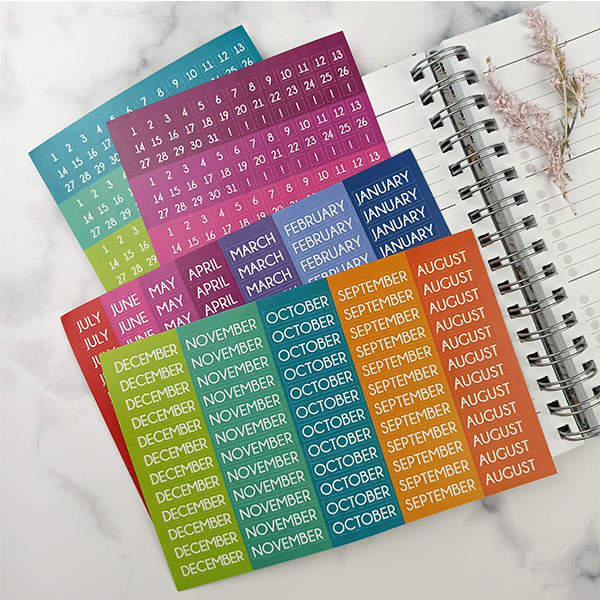 Набор Стикеров MriyTaDiy для Оформления Планеров на английском языке