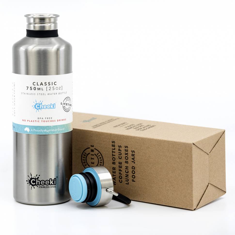 Бутылка для воды Cheeki Classic Single Wall 750 ml Silver