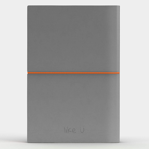 Блокнот Like U Fun A5 Серый/Оранжевый
