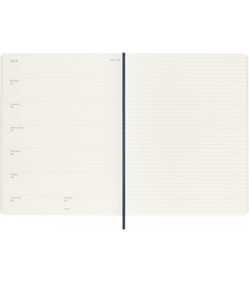 Большой Еженедельник Moleskine 2025 Сапфир Мягкий