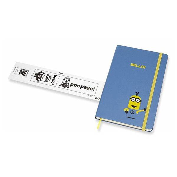 Записная книга Moleskine Minions средняя Линия Синий