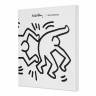 Подарунковий набір Moleskine Keith Haring Записна книга середня Лінія Біла + Ручка-роллер Plus 0,7 мм Чорна