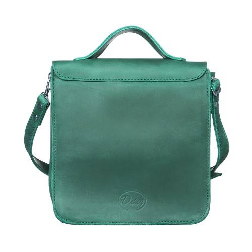 Шкіряна сумка через плече Емануель Dekey Смарагд