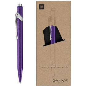 Ручка Caran d&#39;Ache 849 Nespresso Фіолетова + Подарунковий Бокс
