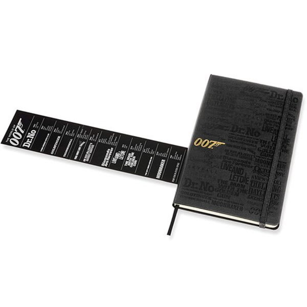 Средний блокнот Moleskine James Bond Титры Линия