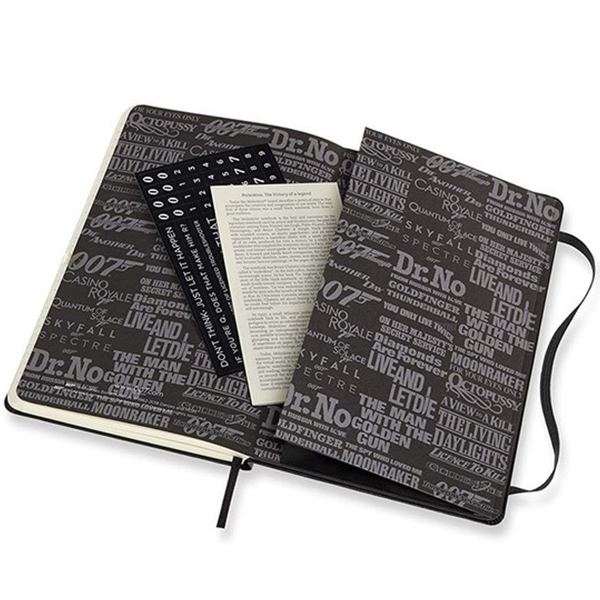 Средний блокнот Moleskine James Bond Титры Линия