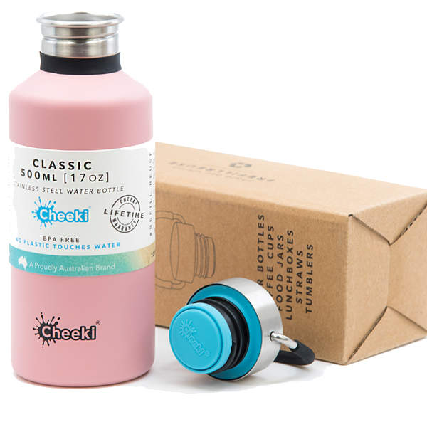 Дитяча пляшка для води Cheeki Classic Single Wall 500 ml Pink