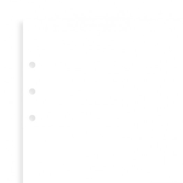 Комплект бланков Filofax Clipbook А5 White Чистые листы (345004)