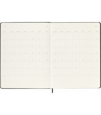 Великий Щотижневик Moleskine 2024 Чорний