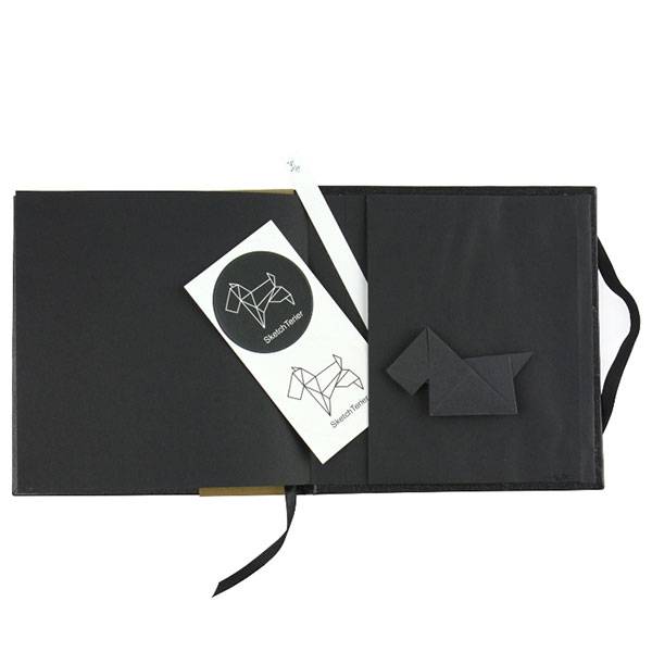 Скетчбук для маркеров Sketch Terier квадратный 15 х 15 см Черные Листы