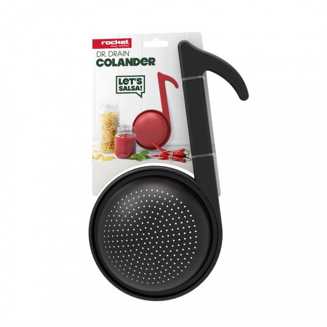 Дуршлаг Dr. Drain Rocketdesign Черный