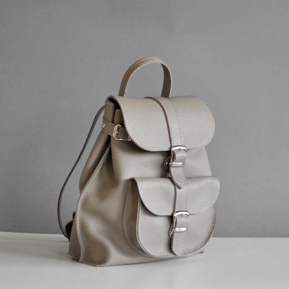 Рюкзак из кожи JIZUZ Tulip Biege