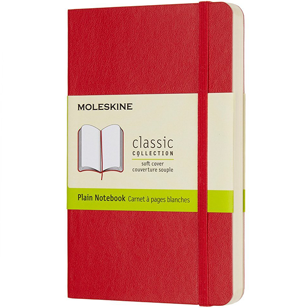 Карманный блокнот Moleskine Classic Красный Мягкая обложка Чистые листы