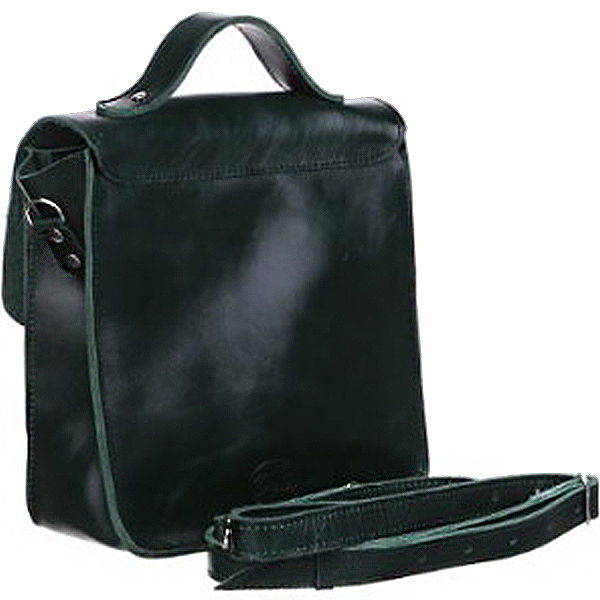 Шкіряна сумка через плече Емануель Dekey Смарагд Алькор