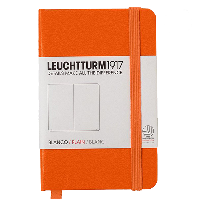 Блокнот Leuchtturm1917 Мини Оранжевый Чистые листы (344986)