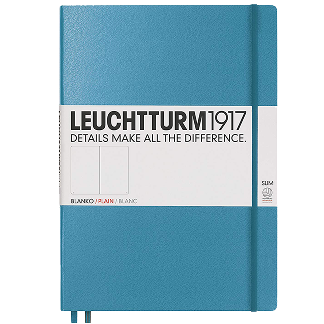 Блокнот Leuchtturm1917 MasterSlim Холодний синій Чисті аркуші (354759)