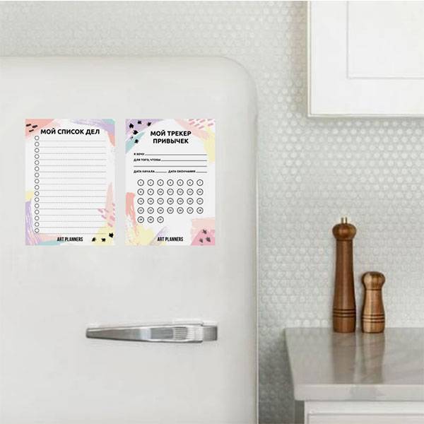 Многоразовый магнитный трекер привычек
