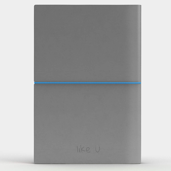 Блокнот Like U Fun A5 Сірий /Блакитний