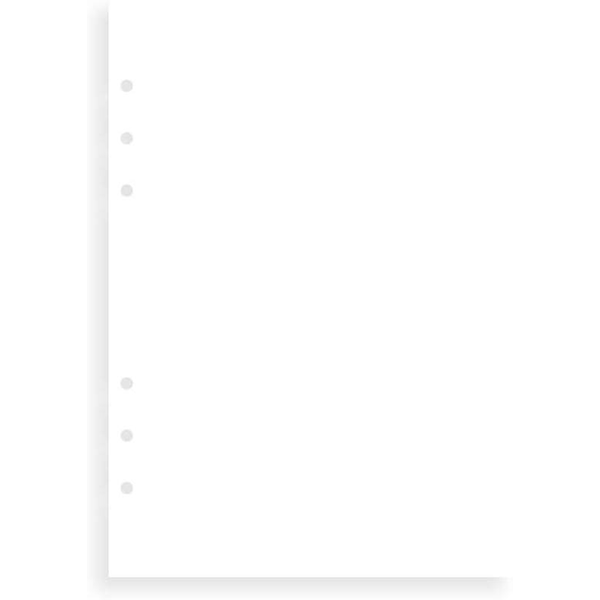 Комплект бланков Filofax Clipbook Personal White Чистые листы (344004)