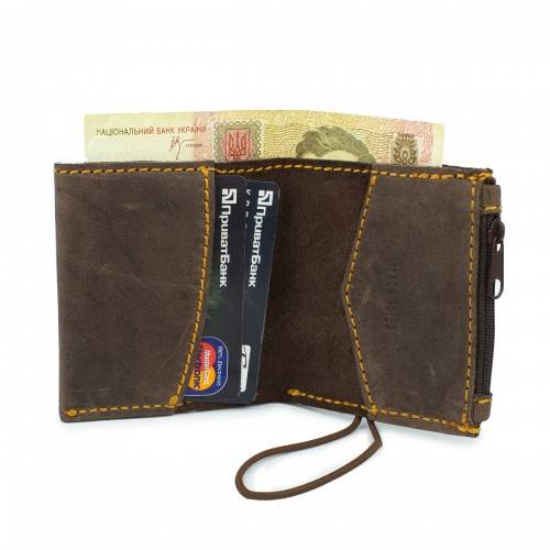 Портмоне на блискавки Black Brier Коричневе