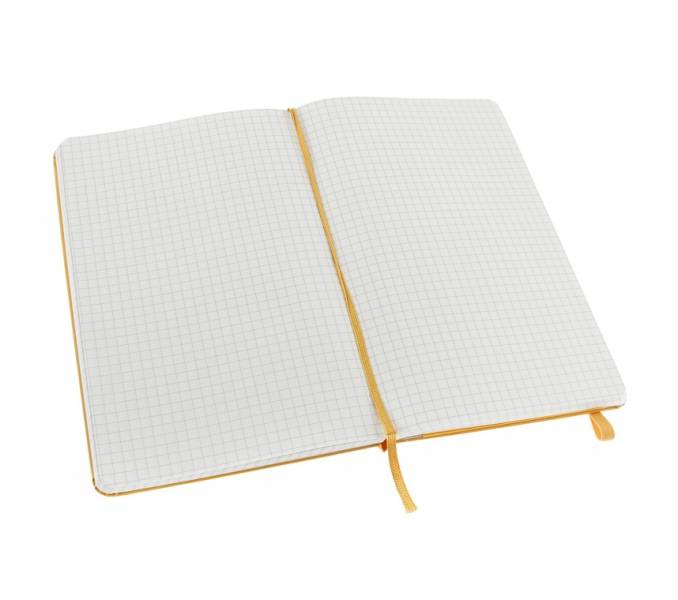 Середній блокнот Moleskine Classic Тверда обкладинка Жовтий Клітка