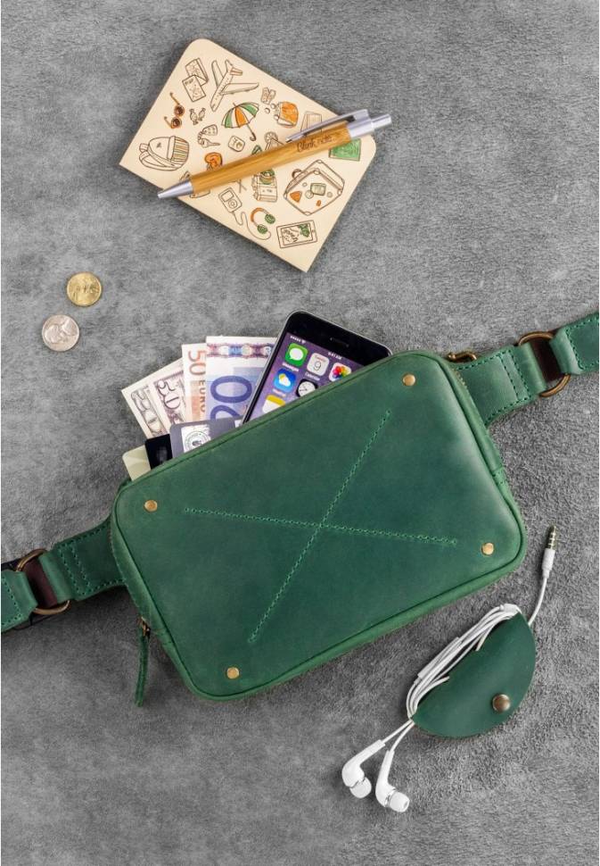Сумка на пояс BlankNote DropBag Смарагд