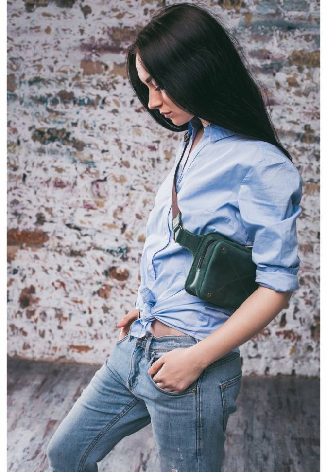 Сумка на пояс BlankNote DropBag Смарагд