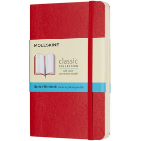 Карманный блокнот Moleskine Classic Красный Мягкая обложка Точка