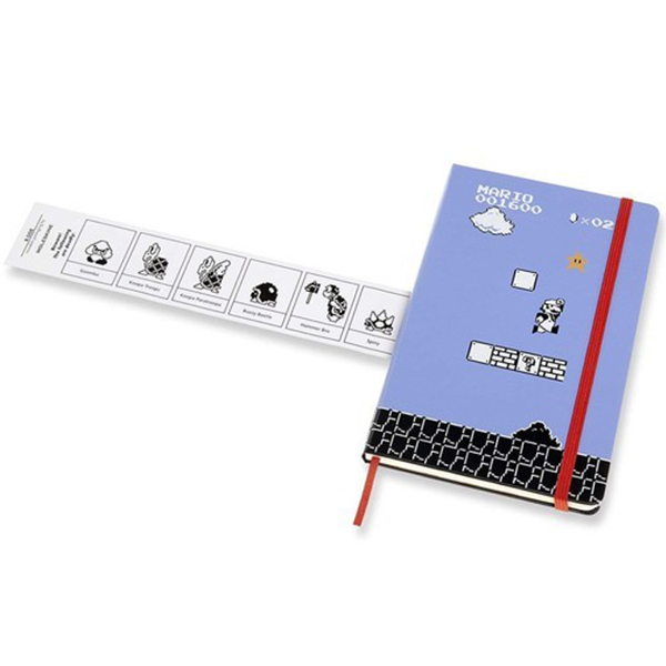 Средний Блокнот Moleskine Super Mario Синий Линия