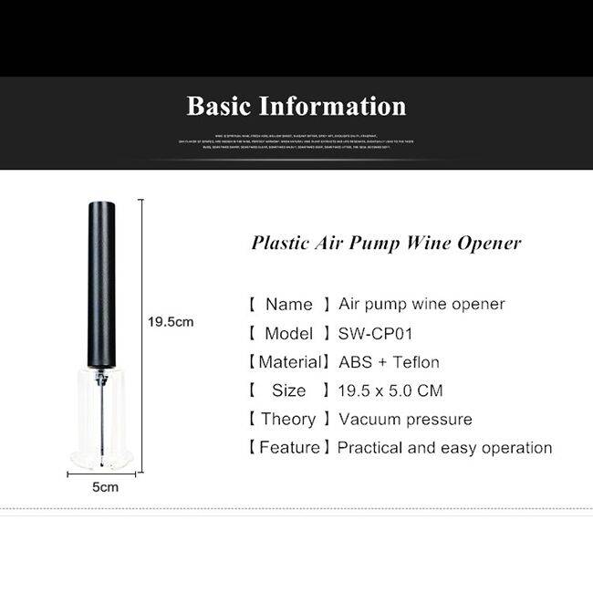 Помповый Штопор Unique Пластмассовый