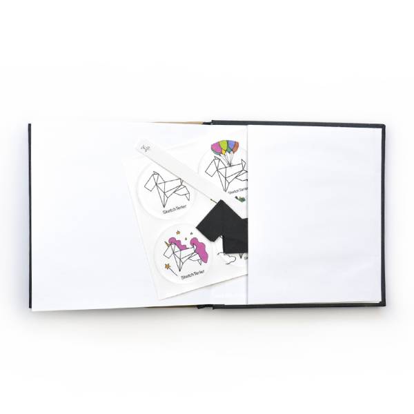 Скетчбук для маркеров PRO Sketch Terier 15x15 см Чёрный