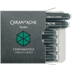 Набор чернильных картриджей Caran d`Ache Chromatics Зеленый (6 шт)
